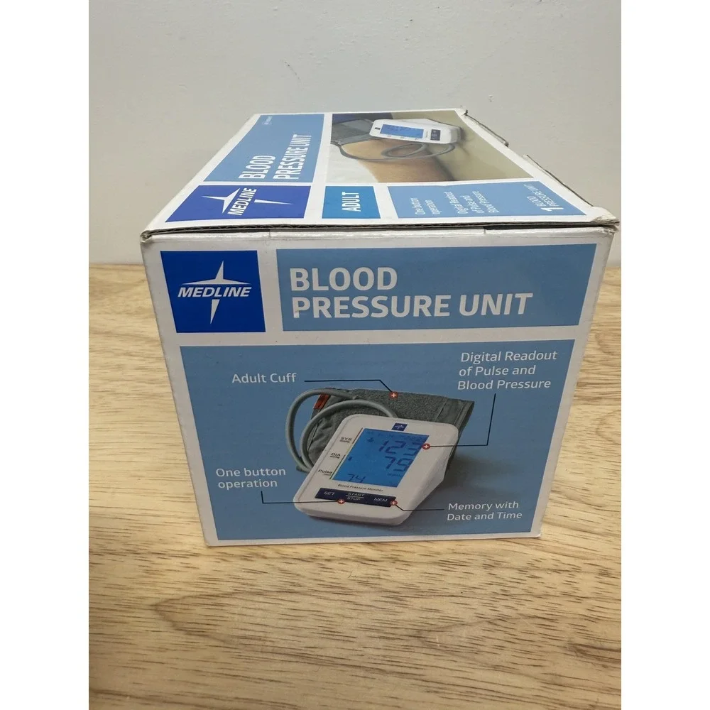 New Medline Blood Pressure Unit Adult One Button Option MDS4001 #17‎